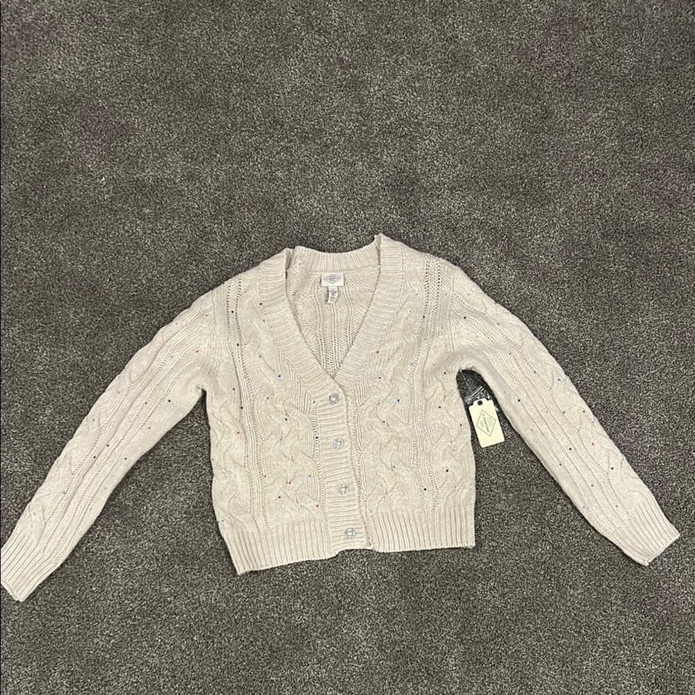 St. John's Bay Cream Cardigan Sweater